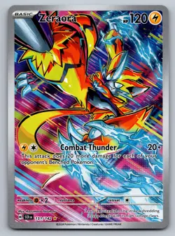 Zeraora 151/142 Illustration Rare Full Art - Pokemon Stellar Crown SV07 - NM - Image 1