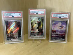 Pokemon 151 Charizard Charmander Charmeleon Illustration Rare PSA 9 Mint Lot X3 - Image 1