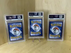 Pokemon 151 Charizard Charmander Charmeleon Illustration Rare PSA 9 Mint Lot X3 - Image 5