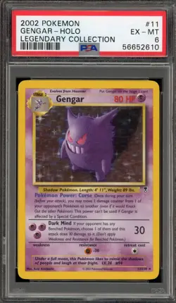 Pokemon Gengar Legendary Coll. Holo Rare #11 PSA 6 - Image 1