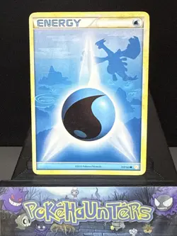Pokemon Card Lugia Water Energy 117/123 Non Holo HeartGold SoulSilver Played - Image 1