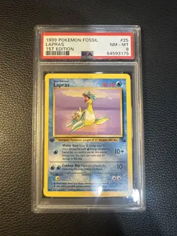 1999 Pokemon Fossil 1st Edition #25 Lapras - Image 1