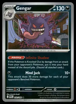 Gengar 050/088 Rare Perfect Order Pokemon Reverse Holo Near Mint - Image 1