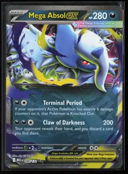 Mega Absol ex 086/132 ME01: Mega Evolution Pokemon TCG NM - Image 1