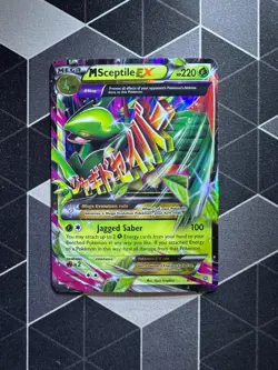 Pokemon TCG M Sceptile EX 8/98 Ancient Origins 2015 Full Art Mega EX MP - Image 1
