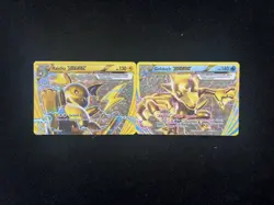 2015 Pokemon TCG ENG Raichu Golduck Break 50/162 Full Art Holo Lot*2 VB30 - Image 1
