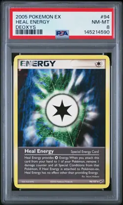 2005 POKEMON EX DEOXYS #94 HEAL ENERGY PSA 8 - Image 1