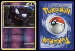 Gastly 63/102 Common HGSS Triumphant Reverse Holo Pokemon #1 - Image 3