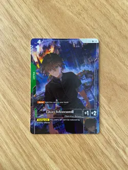 Duo Maxwell GD01-090 R+ Alt Art Gundam Card Game Newtype Rising - Image 1