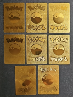 Pokemon Creatures Gold Foil Card Lot (8 Cards: Charizard / Pikachu) - Image 2