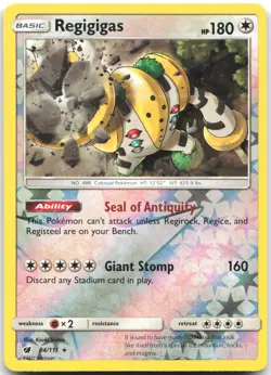Regigigas 84/111 Holo Rare Crimson Invasion Pokemon Reverse Holo Near Mint - Image 1