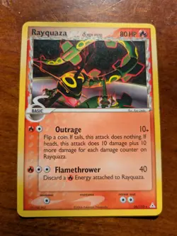 Pokemon TCG Rayquaza 26/110 Pokemon Holon Phantoms Non-Holo - Image 1