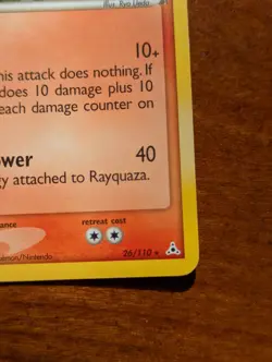 Pokemon TCG Rayquaza 26/110 Pokemon Holon Phantoms Non-Holo - Image 4