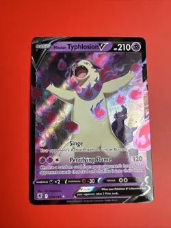 Pokemon Hisuian Typhlosion V Ultra Rare Full Art Holo Swsh10 053/189 210 HP - Image 1