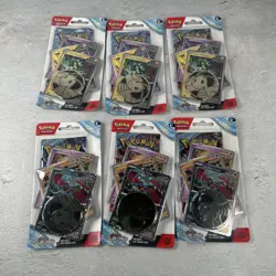 LOT OF 6 Roaring Moon/Iron Thorns: Pokemon TCG: Stellar Crown Premium Blister - Image 1
