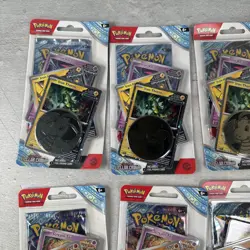 LOT OF 6 Roaring Moon/Iron Thorns: Pokemon TCG: Stellar Crown Premium Blister - Image 2