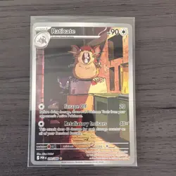 Pokemon Team Rocket's Raticate Illustration Rare 202/182 Sv10 Stage 1 Holo Taku… - Image 1