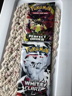 Pokemon TCG White Flare Scarlet & Violet Pack & Mega Evolution Perfect Order - Image 1