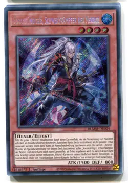 Yu-Gi-Oh! Vorankundiger Schwertkampfer der Nekroz Secret Rare BLMM-DE024 - Image 1