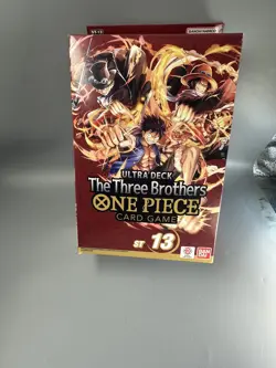 ONE PIECE TCG THE THREE BROTHERS ULTRA DECK BOX ST-13 NEW SEALED - Image 1