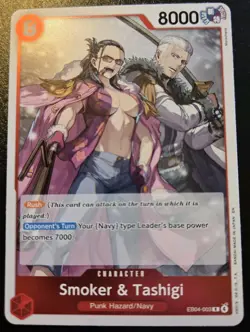Smoker & Tashigi EB04-003 Foil Rare Adventure On Kami's Island One Piece CCG - Image 1