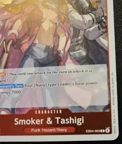 Smoker & Tashigi EB04-003 Foil Rare Adventure On Kami's Island One Piece CCG - Image 5