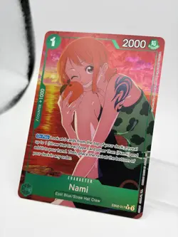 One Piece Nami Alt Art EB02-017 Foil R Anime 25th Collection NM ENGLISH - Image 3