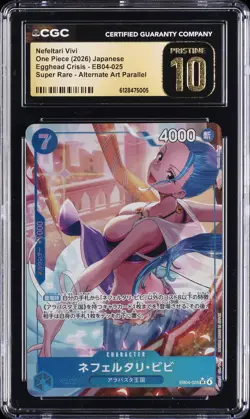 2026 ONE PIECE EGGHEAD CRISIS JAPANESE #EB04-025 NEFELTARI VIVI CGC 10 PRISTINE - Image 1