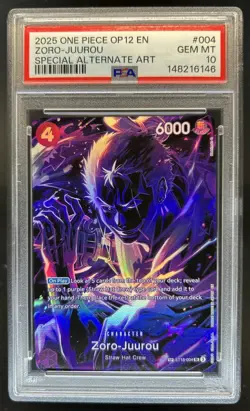 2025 One Piece Legacy of the Master Zoro-Juurou Special Alt Art #ST18-004 PSA 10 - Image 1