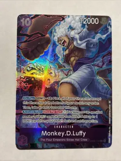 MONKEY.D.LUFFY OP05-119 2nd Anniversary Set Promo SEC One Piece CCG Near Mint - Image 1