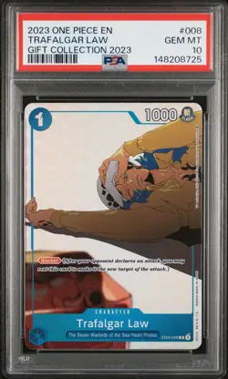 2023 ONE PIECE GIFT COLL 2023 #008 TRAFALGAR LAW PSA 10 - Image 1