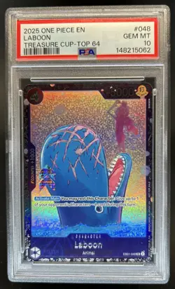 2025 One Piece Treasure Cup Top 64 Laboon #EB01-048 PSA 10 GEM MINT - Image 1