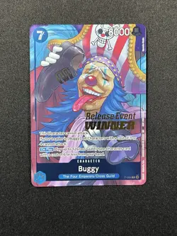One Piece TCG Buggy OP10 Release Event Pre-release WINNER Promo - Image 1