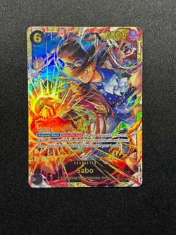 One Piece Carrying On His Will Sabo OP13-120 Secret Rare SEC SP NM - Image 1