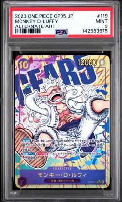 2023 ONE PIECE JPN AWAKENING OF THE NEW ERA ALT ART #119 MONKEY D. LUFFY PSA 9 - Image 1
