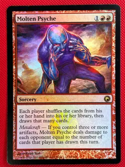 MTG Foil 1X Molten Psyche X1 Scars of Mirrodin Magic - NM+ - Image 1