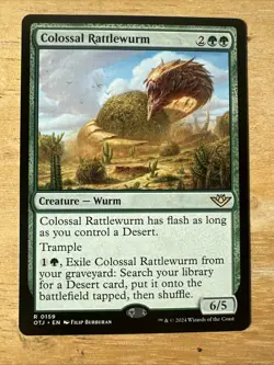 x1 Colossal Rattlewurm OTJ MTG 159 RARE M/NM 1x - Image 1