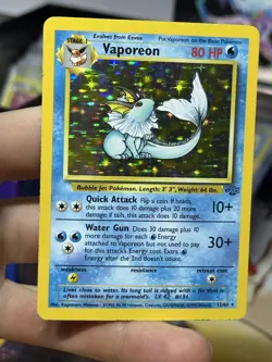 Vaporeon 12/64 Jungle 1999 Japanese Holo Rare Vintage Pokemon Card Lot WOTC - Image 3
