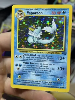 Vaporeon 12/64 Jungle 1999 Japanese Holo Rare Vintage Pokemon Card Lot WOTC - Image 4