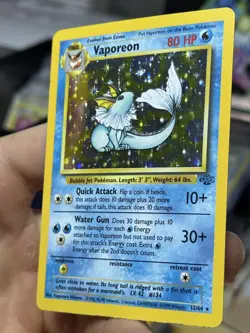 Vaporeon 12/64 Jungle 1999 Japanese Holo Rare Vintage Pokemon Card Lot WOTC - Image 5