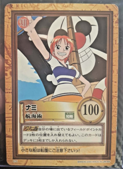 BANDAI One Piece Hyper Battle NAMI SCARCE C75 EARLY CARD VINTAGE LUFFY CREW - Image 1