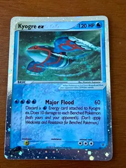 Kyogre EX Holo 2003 Pokemon Black Star Nintendo Promo 001 Card Rare - Image 1