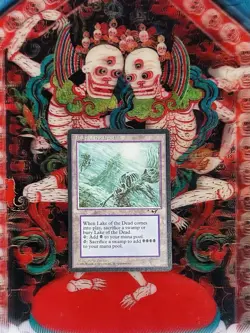 Magic the Gathering Lake of the Dead Alliances Mtg english card Rare 1996 LP/NM - Image 1