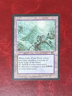 Magic the Gathering Lake of the Dead Alliances Mtg english card Rare 1996 LP/NM - Image 2