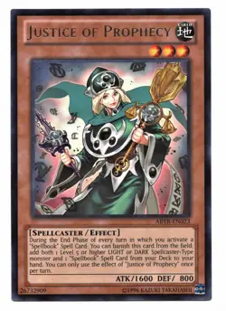 Yu-Gi-Oh Card: Justice of Prophecy ABYR-EN023 RARE! NM - Image 1