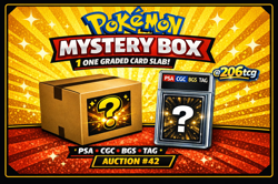 Pokemon Mystery Box 1 One Graded Card Slab - PSA CGC BGS TAG | Auction #42 - Image 1