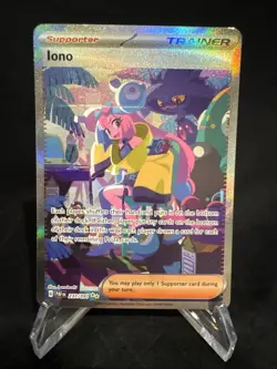 Pokemon TCG Iono Scarlet & Violet Paldean Fates Holo Card 237/091 - Image 1
