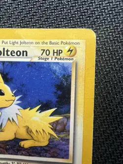 Pokemon TCG Light Jolteon Neo Destiny Card 48/105 Unlimited Uncommon damaged - Image 3