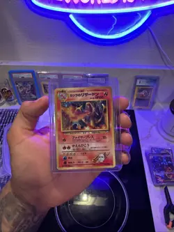Pokemon TCG Blaine's Charizard Holo Rare Card Japanese - Image 1