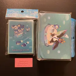 Pokemon Center Japan Piplup's Daily Life Card Sleeves + Deck Box ~ US SELLER - Image 1